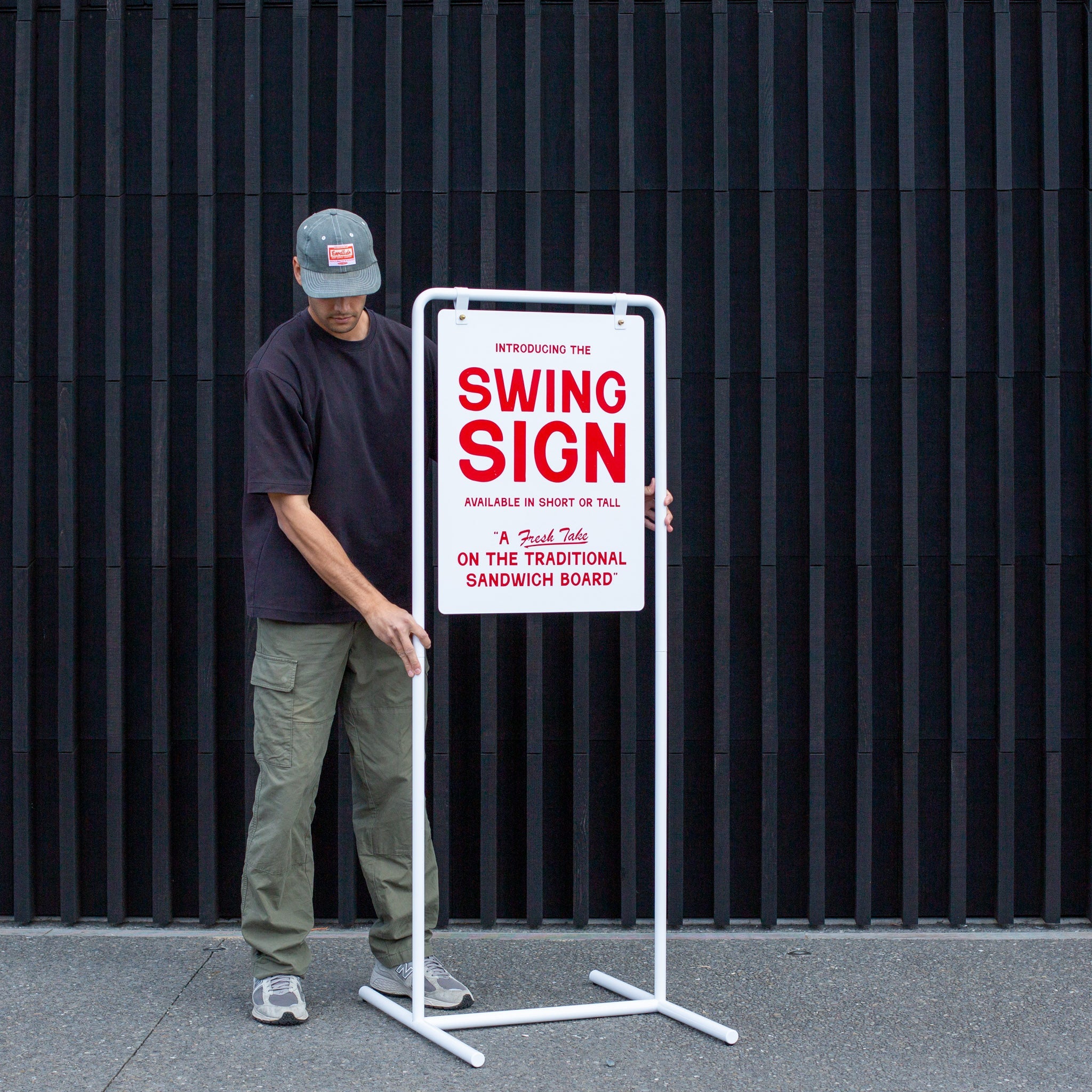 Standing Sign, Swing Sign, Swinger board, Standing Sign Holder, Sign Stand, 