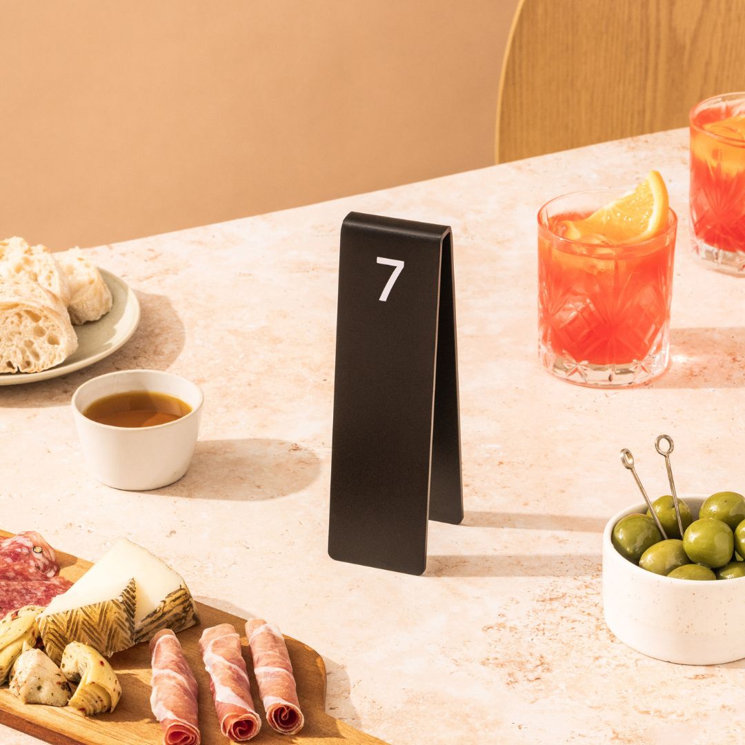 Bronze Table Number Stackers For Cafes