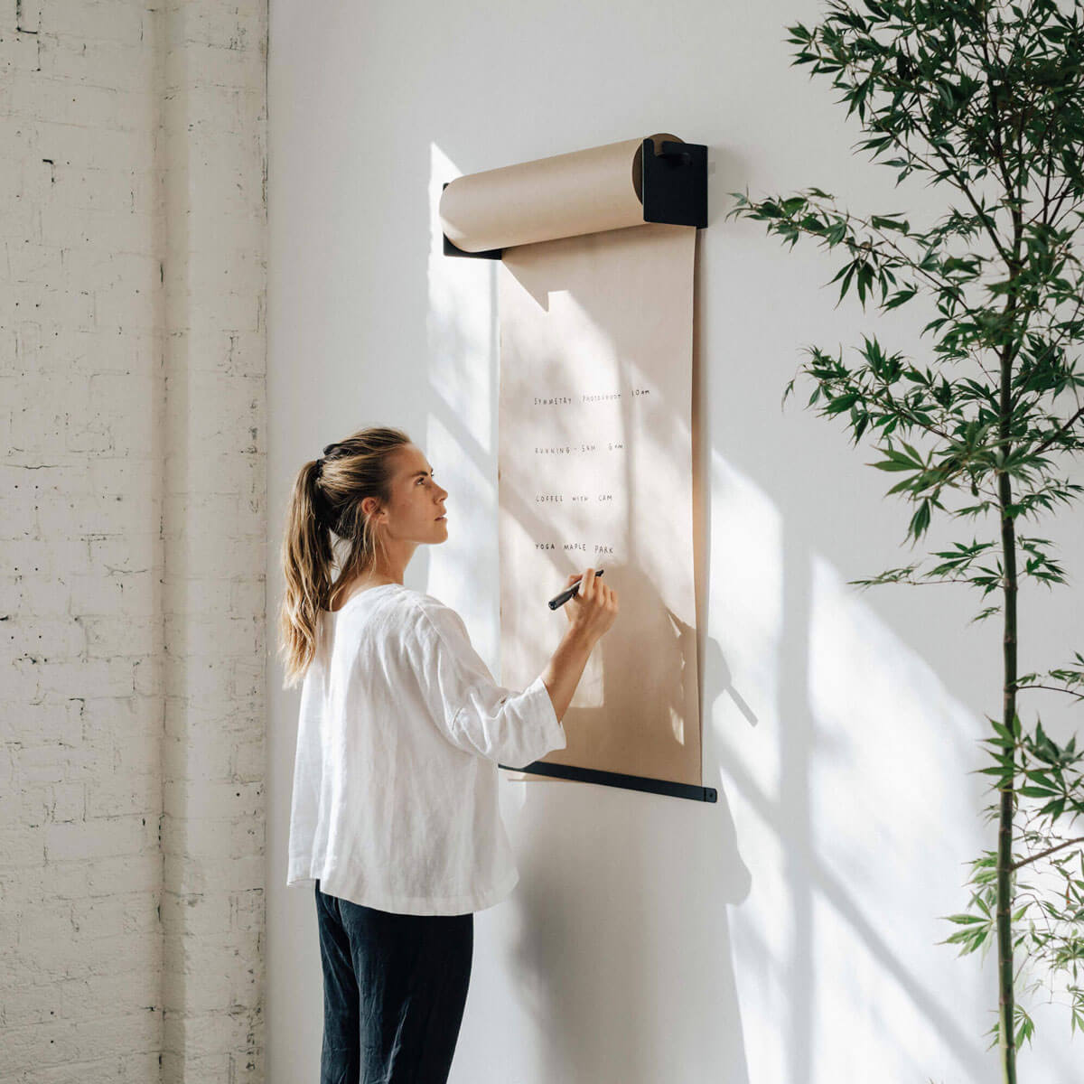 kraft paper menu display